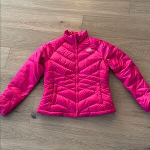 Hot pink north face puffer jacket 500 EUC goose down